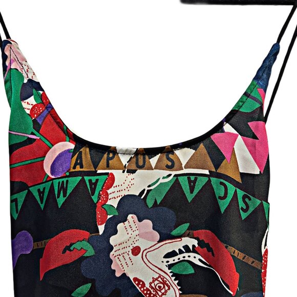 Scotch & Soda Le Jardin D' Apus Open Back Blouse Sleeveless Multicolor RARE Top - Picture 9 of 13